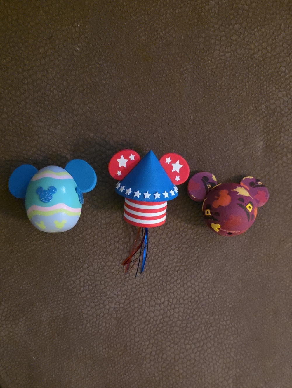 Disney Holiday Antenna Topper: Patriotic Firecracker/ Easter Egg/Leaves& Pilgrim